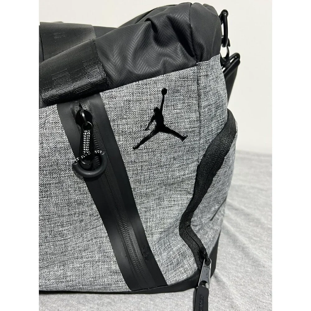 Jordan Duffle Bag Carbon Heather‎ Large Water Resistant Shoe Garage Gym Travel